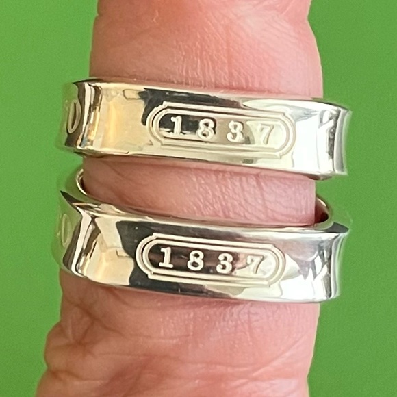 Tiffany & Co. T & CO 1837 Square Narrow Cushion Hoop Earrings - Picture 3 of 8